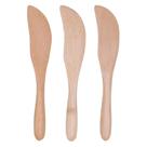 Jogo de 3 Espátulas de Bambu Natural 15cm Para Patê Jogo de 3 Espátulas de Bambu Natural 15cm Para Patê