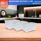 Jogo De 3 Potes Organizadores Com Tampa Multiuso Porta Mantimentos Cozinha 2,9L UZ
