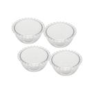 Jogo De 4 Bowls em Cristal Para Sobremesa 14x8cm Daisy Wolff