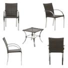 Jogo de 4 Cadeiras com Mesa de Centro Ascoli Jogo de 4 Cadeiras com Mesa de Centro Ascoli