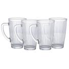Jogo de 4 canecas Optico em vidro 370ml -Dynasty
