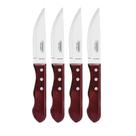 Jogo de 4 Facas Tramontina para Churrasco Polywood Jumbo Vermelho
