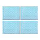 Jogo de 4 Jogos Americanos Retangulares Saleen (Azul Pastel)