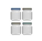 Jogo De 4 Potes Temperos Sal Pimenta Açúcar 500ml Sortido Jogo De 4 Potes Temperos Sal Pimenta Açúcar 500ml Sortido