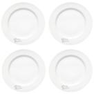 Jogo De 4 Pratos Sobremesa 19cm Manhattan Branco Hauskraft