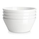Jogo de 4 tigelas MALACASA 1770 ml em porcelana branca