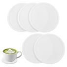 Jogo de 5 Porta-Copos de Silicone GAQWOK Branco Antiderrapante