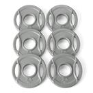 Jogo de 6 Anilhas Olímpicas com Pegada 2,5 lb Amazon Basics Jogo de 6 Anilhas Olímpicas com Pegada 2,5 lb Amazon Basics