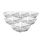 Jogo de 6 bowls Mere quadrado Vidro 125ml -Dynasty Jogo de 6 bowls Mere quadrado Vidro 125ml -Dynasty