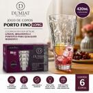 Jogo de 6 Copos 420ml DUMIAT Elegância e Versatilidade para o Dia a Dia