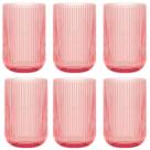 Jogo De 6 Copos 460ml Versalhes Rosa Lanty Ke Home