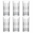 Jogo De 6 Copos Altos Vidro 360ml Square Ke Home
