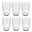 Jogo De 6 Copos Clear Verre 340 Ml Água Suco 7465 - Mimo Style