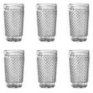 Jogo de 6 copos de vidro 370ml Vintage - Fratelli Jogo de 6 copos de vidro 370ml Vintage - Fratelli