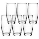 Jogo de 6 Copos de Vidro Suco e Agua 300ml Oca Nadir Figueiredo Transparente