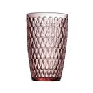Jogo de 6 copos para Agua e Suco Amelie em vidro 355ml roxo -L Hermitage