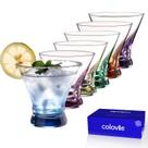 Jogo de 6 Copos para Coquetel ColoVie sem Haste, Coloridos, 8 oz