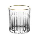 Jogo De 6 Copos Whisky Cristal Borda Dourada 310ml Soho L'hermitage Jogo De 6 Copos Whisky Cristal Borda Dourada 310ml Soho L'hermitage
