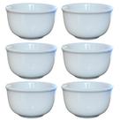 Jogo de 6 Cumbucas de Porcelana Branca de 200ml - Kit Completo