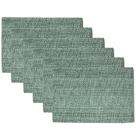 Jogo de 6 Placemats de Algodão - Coleção Sweet Home - Verde Claro