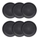 Jogo de 6 Pratos Fundos 20,5 Cm Oxford Flat Ônix Jogo de 6 Pratos Fundos 20,5 Cm Oxford Flat Ônix