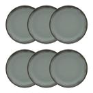 Jogo de 6 Pratos Fundos 20,5 Cm Oxford Flat Pacífico