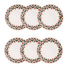 Jogo de 6 Pratos Fundos 20,5 cm Oxford Unni Boho