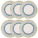 Jogo de 6 Pratos Rasos 26 cm Oxford Flat Nisa