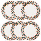 Jogo de 6 Pratos Rasos 26 cm Oxford Unni Boho