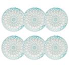 Jogo de 6 Pratos Rasos Biona Oxford Donna Mandala 24cm
