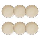 Jogo de 6 Pratos Rasos Moderno 100 Porcelana 27 cm