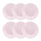 Jogo de 6 Pratos Rasos Oxford Ryo Pink Sand Rosa Claro 27,5cm Porcelana Jogo de 6 Pratos Rasos Oxford Ryo Pink Sand Rosa Claro 27,5cm Porcelana