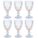 Jogo De 6 Taças 300ml Rainbow Furta Cor Diamond Class Home Jogo De 6 Taças 300ml Rainbow Furta Cor Diamond Class Home