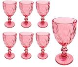 Jogo de 6 Taças 325ml Vidro Cristal Luxx Ellegance Pink Jogo de 6 Taças 325ml Vidro Cristal Luxx Ellegance Pink