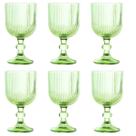 Jogo De 6 Taças 390ml Verde Versalhes Lanty Ke Home
