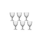 Jogo de 6 tacas clear laco em vidro transparente 320 ml Jogo de 6 tacas clear laco em vidro transparente 320 ml