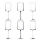 Jogo de 6 Taças de Cristal Para Água 420ML Minimal Classic