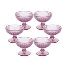 Jogo de 6 Taças Imperial Coupe para Coquetel em Vidro Rosa Jogo de 6 Taças Imperial Coupe para Coquetel em Vidro Rosa