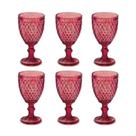 Jogo de 6 Taças para Água Vermelha Verre Mimo Style Tc19082