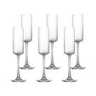 Jogo De 6 Taças Para Champanhe 160ml Kubitto Crystal Bohemia
