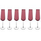 Jogo De 6 Taças Para Champanhe Ardea Em Cristal Ecológico 220ml A26,5cm Ameixa Púrpura Jogo De 6 Taças Para Champanhe Ardea Em Cristal Ecológico 220ml A26,5cm Ameixa Púrpura