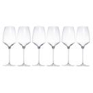 Jogo de 6 taças para vinho Eleganza em cristal 440ml -Fracalanza