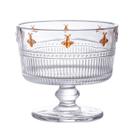 Jogo de 6 taças Sobremesa Pequenos Voadores Cristal ambar 190ml -L Hermitage