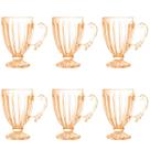 Jogo De 6 Xícaras 190ml Roma Âmbar Lanty Ke Home