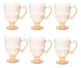Jogo De 6 Xícaras Milão 190ml Caneca Cristal