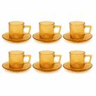 Jogo De 6 Xícaras Para Café 85ml Âmbar Ástras Ke Home Âmbar Liso