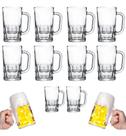 Jogo De 8 Canecas Chopp Vidro Copos Cerveja Festa 300ml