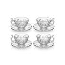 Jogo de 8 Peças para Chá Tulipa em Cristal 210ml Mesa Posta Full Fit Jogo de 8 Peças para Chá Tulipa em Cristal 210ml Mesa Posta Full Fit