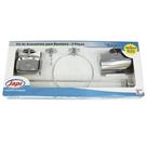 Jogo de Acessórios para Banheiro Japi, 5 Peças, Inox - JKIS