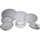 Jogo de Acessórios para Servir Noritake Toorak Platinum 9 Peças: A Majestade da Porcelana Japonesa